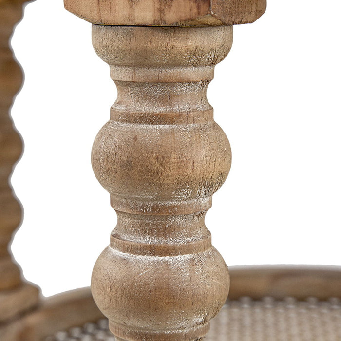 Round 2 Tiered Side Tabel, Natural End Tabel For Lving Room Bedroom Entryway