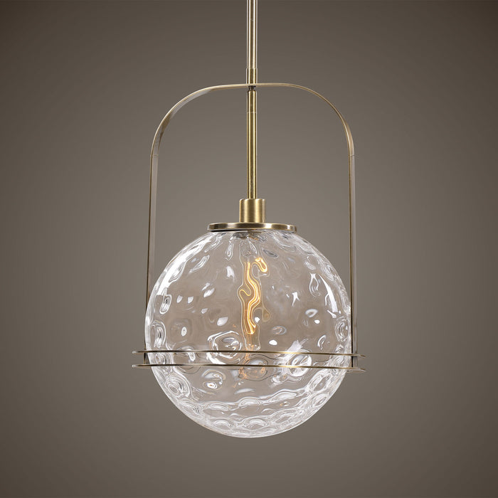 Mimas - 1 Light Globe Pendant - Gold