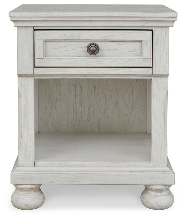 Robbinsdale - Antique White - One Drawer Night Stand