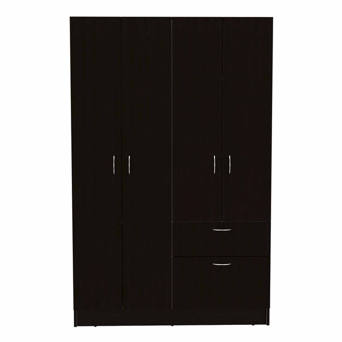 Armoire Combo Dresser - Black / White