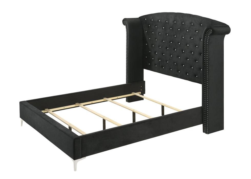 Lucinda - Queen Footboard Rail Slat - Black