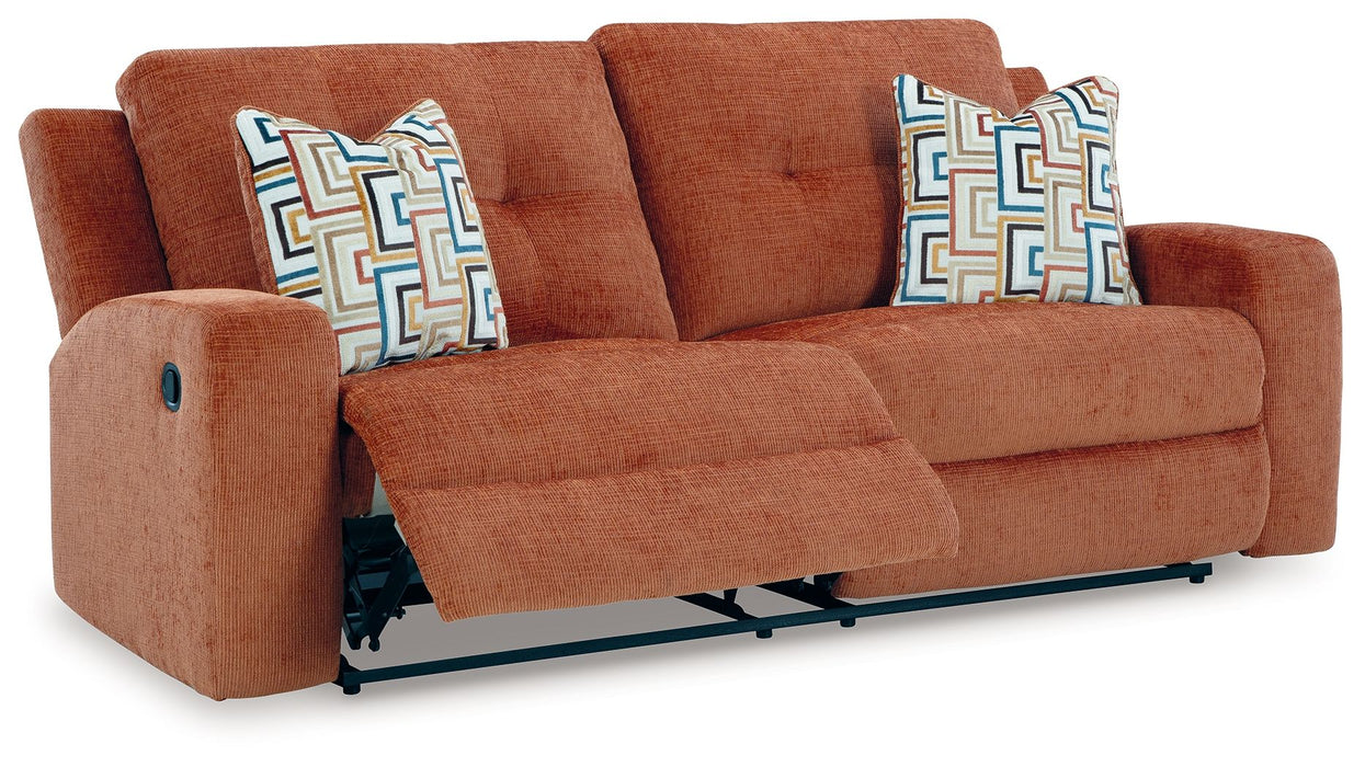 Danum - Spice - 2 Seat Reclining Sofa - Fabric