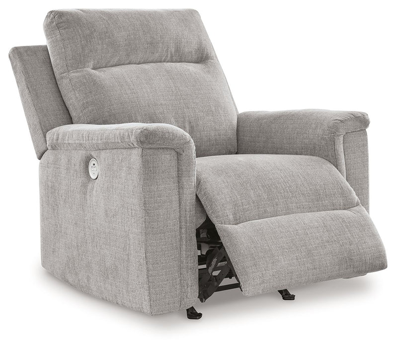 Barnsana - Ash - Power Rocker Recliner - Fabric