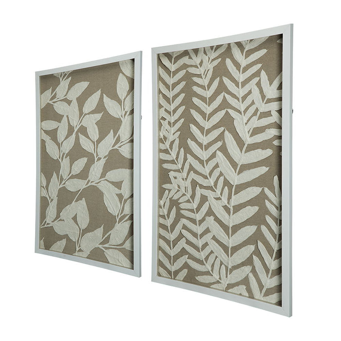 Shadow Box Wall Decor (Set of 2) - White