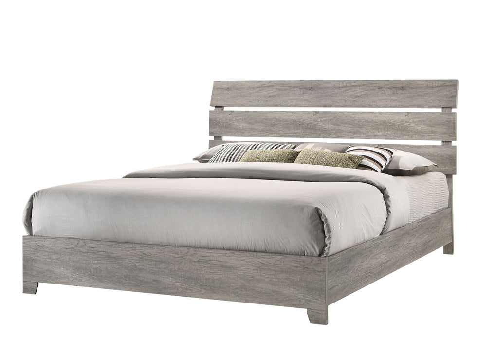 Tundra - King Platform Bed - Gray