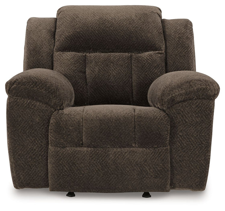 Frohn - Chocolate - Rocker Recliner - Fabric