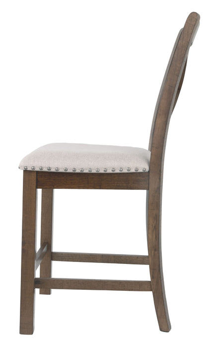 Moriville - Beige - Upholstered Barstool (Set of 2)