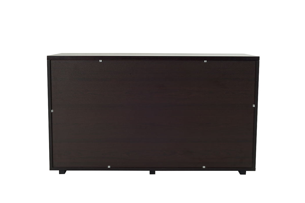 Three Drawer Dresser - Dark Brown