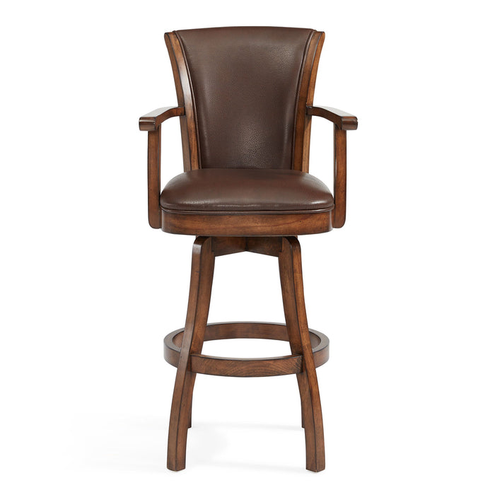 42" Swivel Counter Height Bar Chair - Chestnut