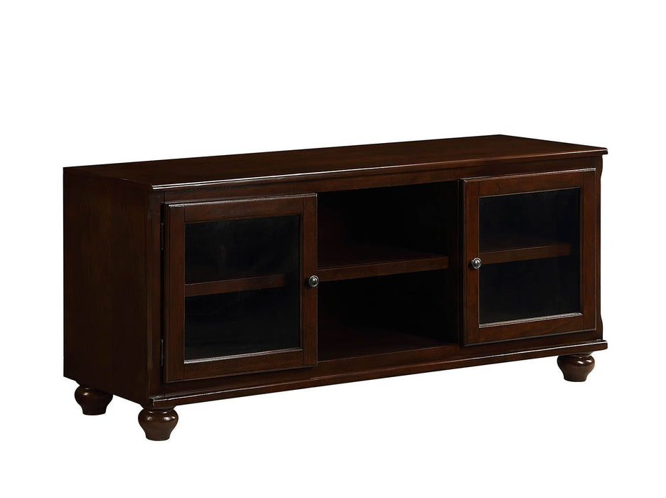 Wood Glass (TV Stand) TV Stand - Walnut