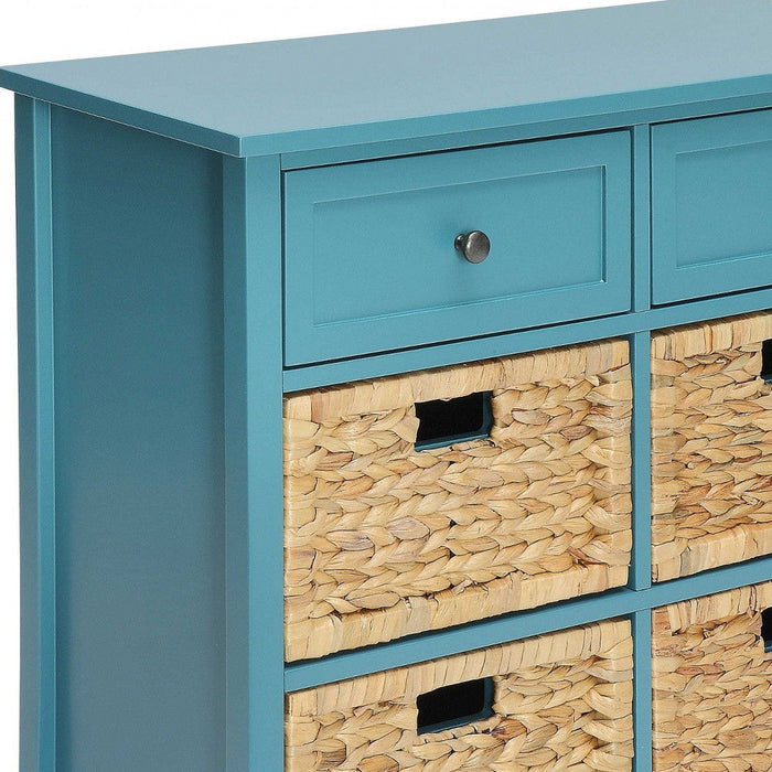 Pop Of Color Accent Chest With Storage - Teal