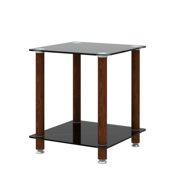 Side Table, 2 Tier Space End Table, Modern Night Stand, Sofa Table, Side Table With Storage Shelve