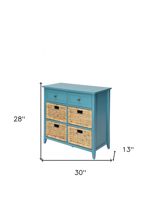 Pop Of Color Accent Chest With Storage - Teal