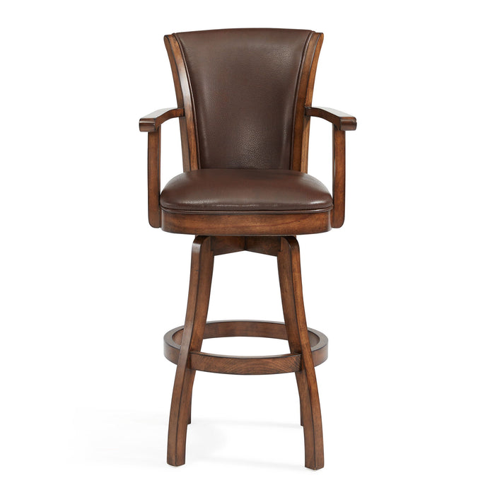 45" Swivel Bar Height Bar Chair - Chestnut