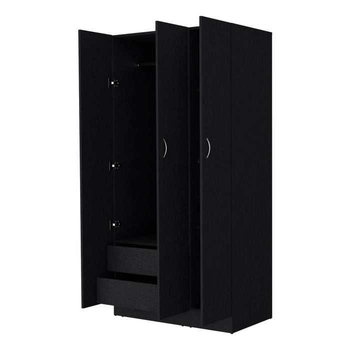 Two Drawer Dresser Combo - Black