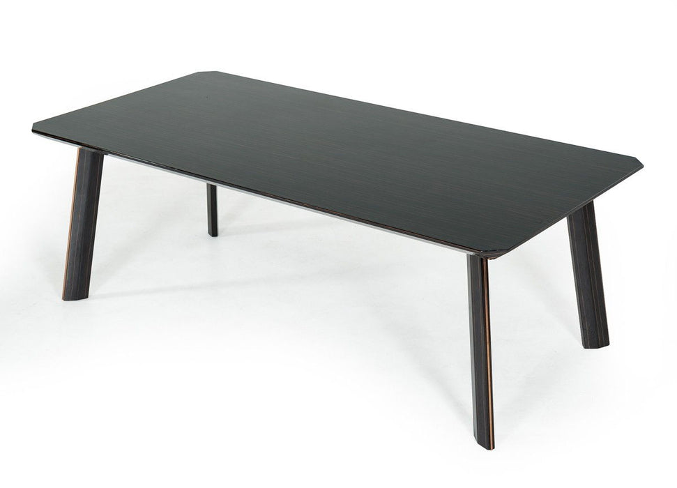 Rectangular Dining Table - Black / Rose Gold