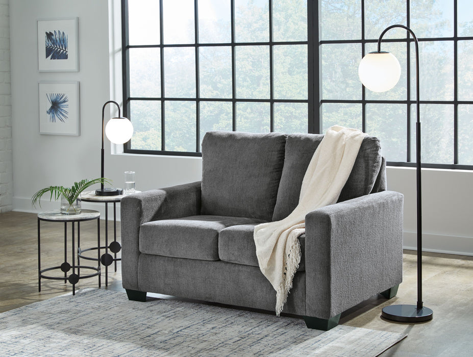 Rannis - Pewter - Twin Sofa Sleeper - Fabric