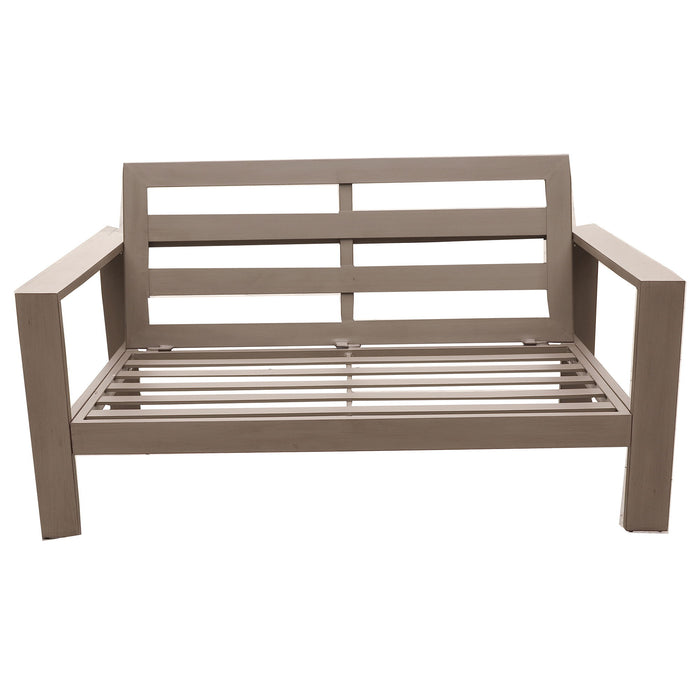 Loveseat, Wood Grained - Light Brown