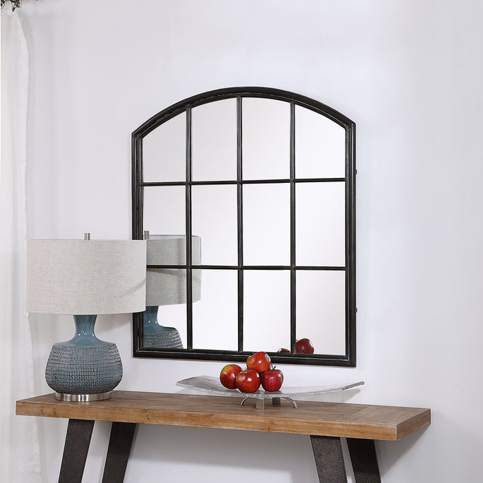 Lyda - Arch Mirror - Aged Black