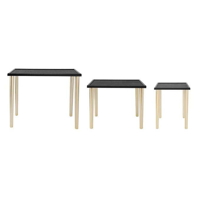 Side Tables (Set of 3) - Black / Gold