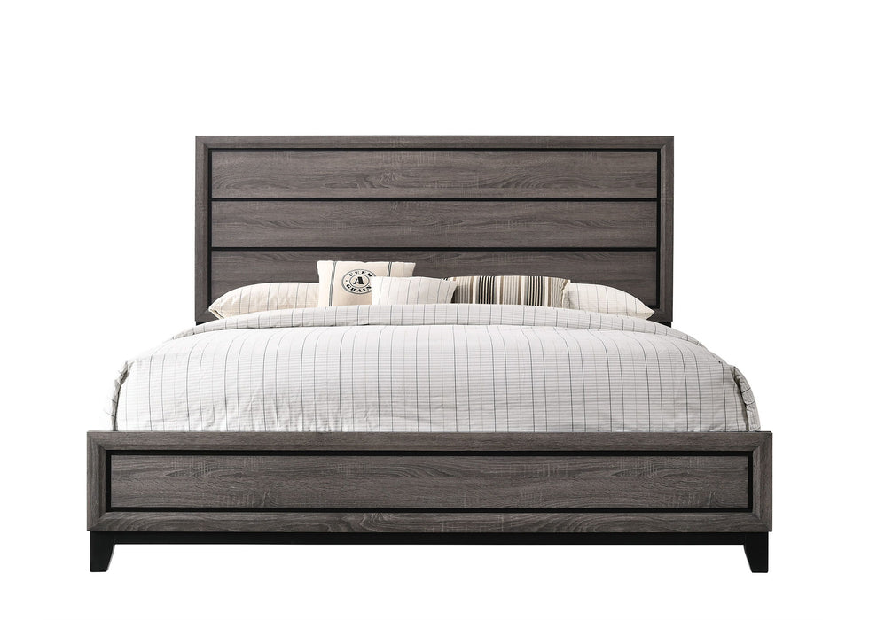 Akerson - King Headboard, Footboard - Gray