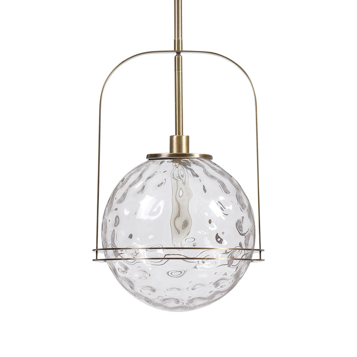 Mimas - 1 Light Globe Pendant - Gold