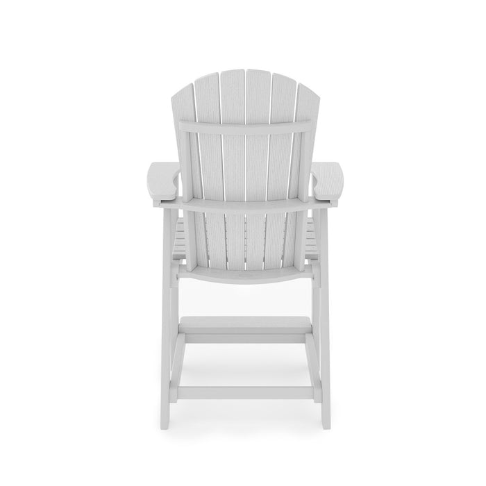 Adirondack Style Counter Chair Stylish HDPE Poly Lumber For Dining, Patio, And Garden Comfort