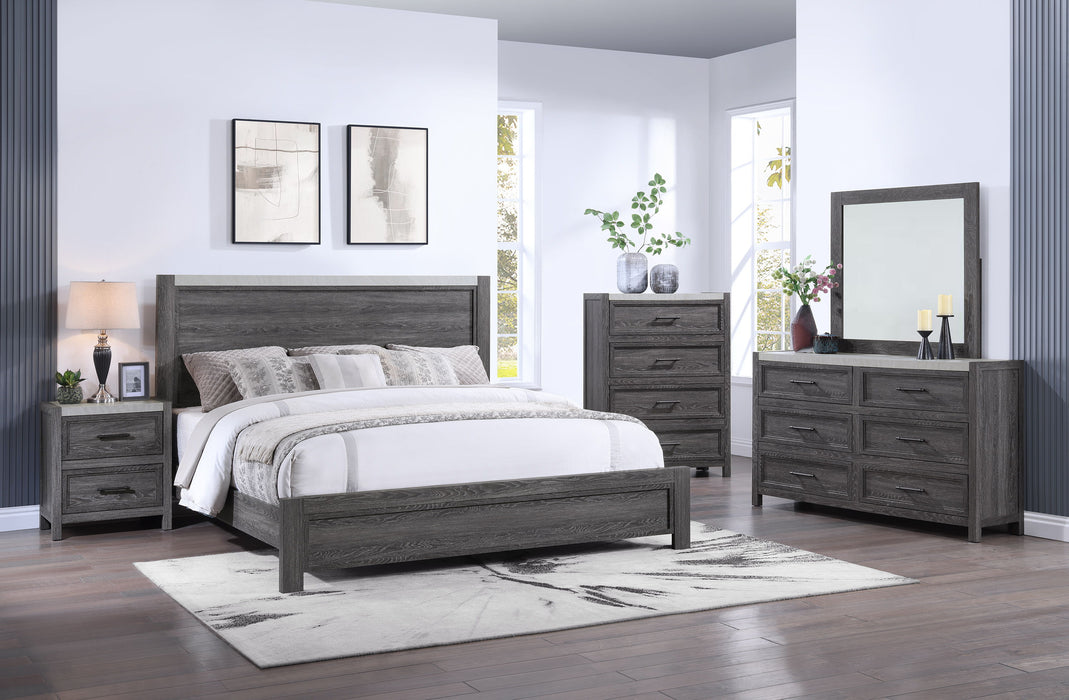 Madsen - King Headboard/Footboard - Gray