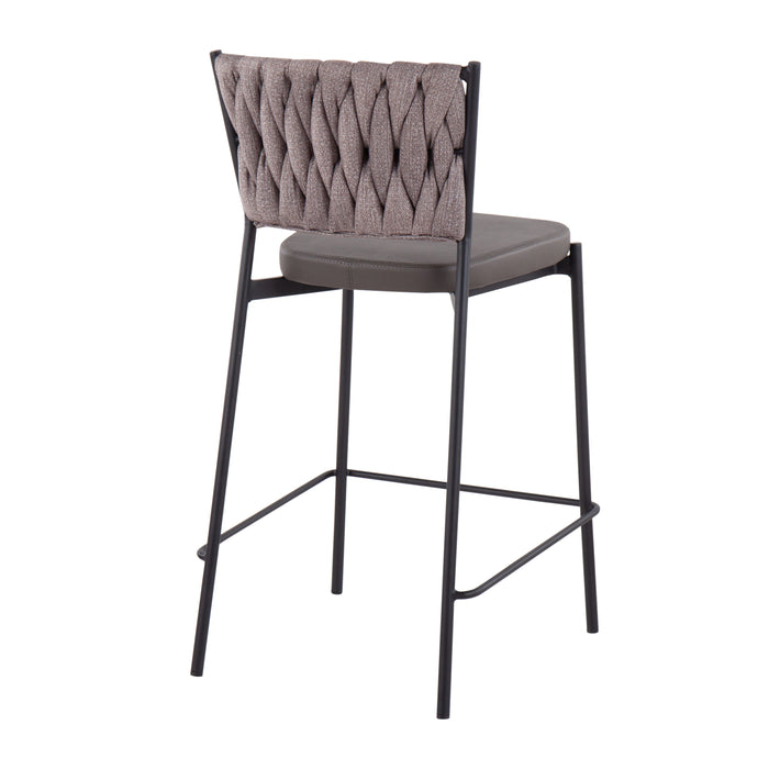 Tania - Braided Contemporary Counter Stool (Set of 2)