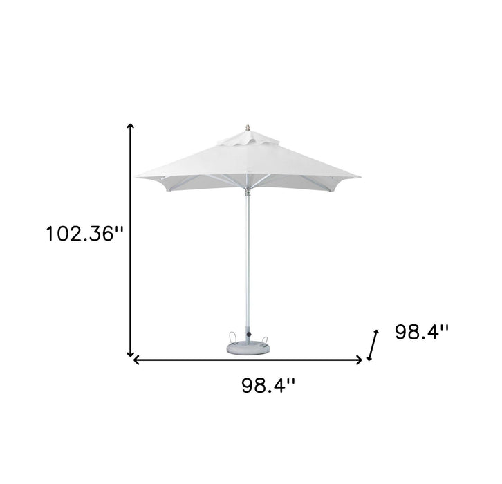 Polyester Square Market Patio Umbrella - White