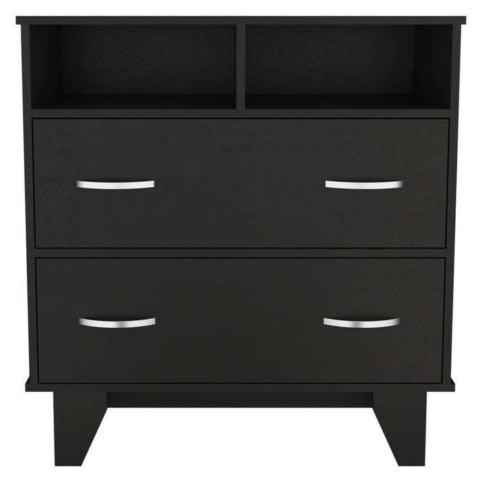 Two Drawer Dresser - Black