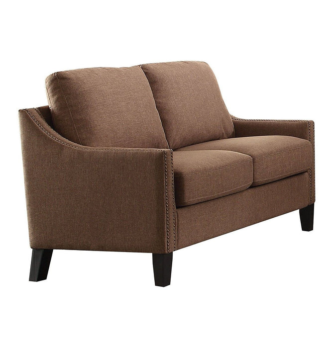 Linen Loveseat - Brown