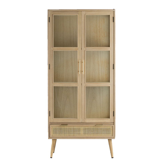 Tall Wooden Cabinet - Brown