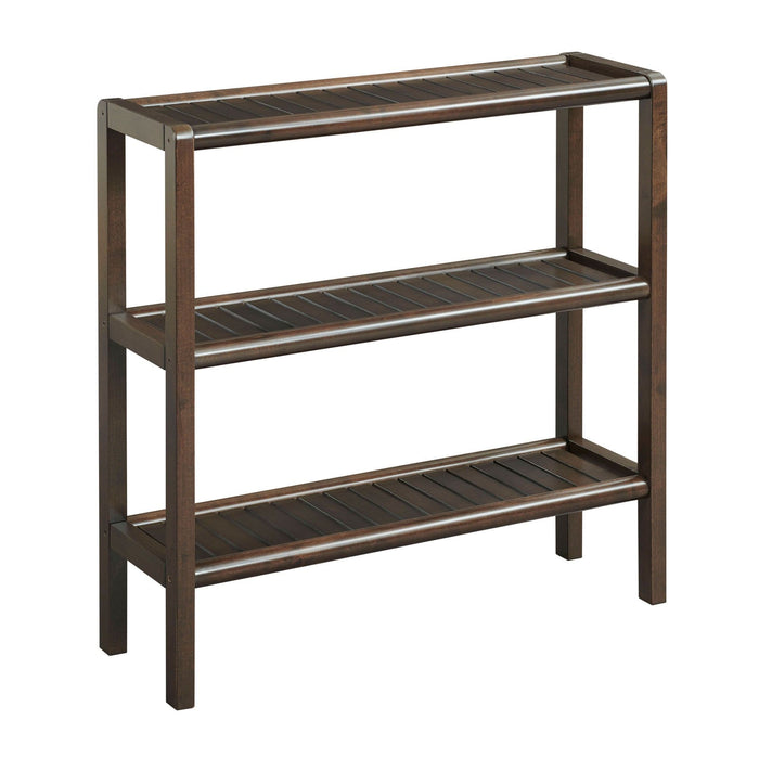 Shoe Rack Shelving Unit - Espresso Brown