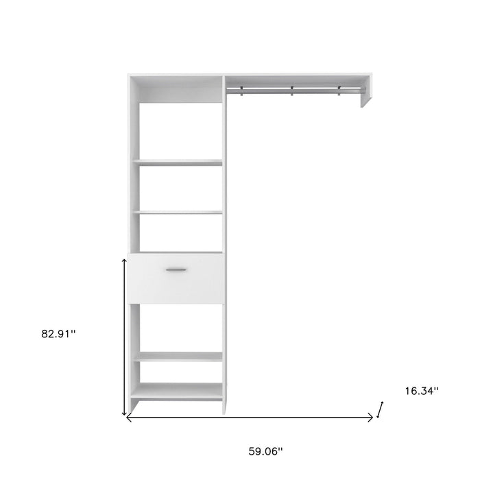 Drawer Combo Dresser - White