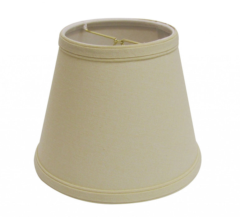 Parchment Empire Hardback Slanted Linen Lampshade - Biege