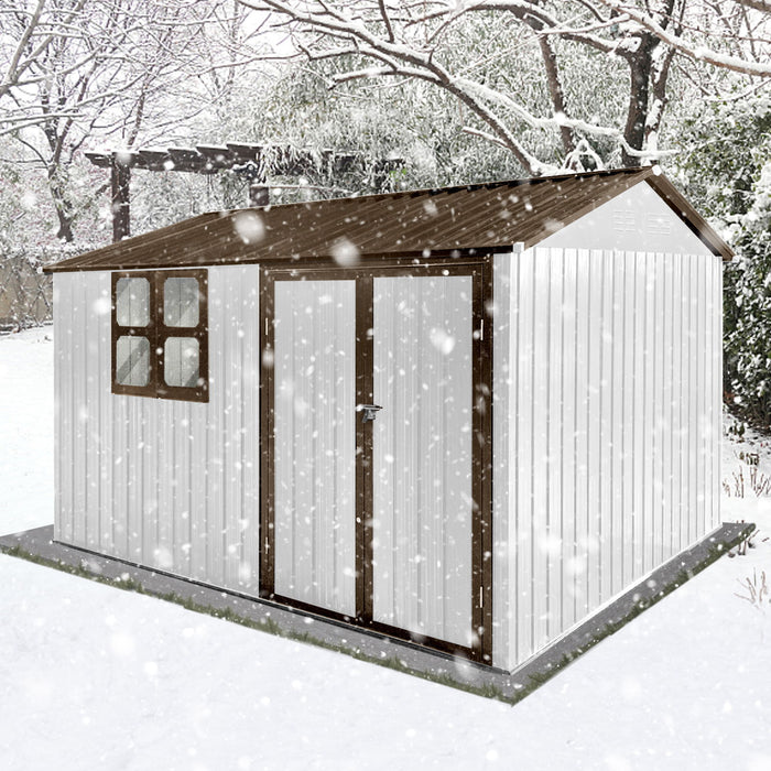 10' x 8' Garden Sheds Outdoor Storage Sheds With Window