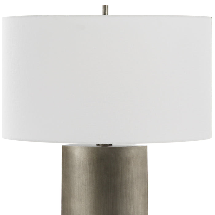 V-Groove - Modern Table Lamp - Dark Gray