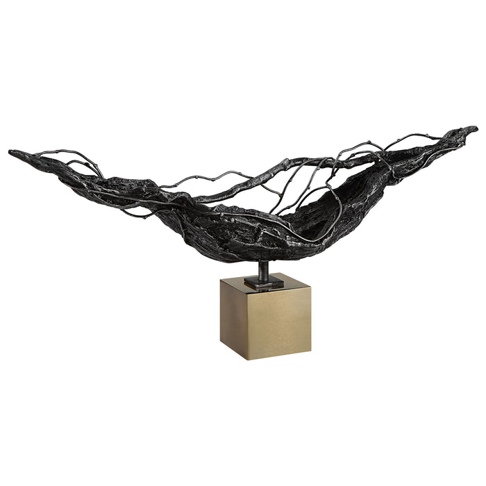 Tranquility - Abstract Sculpture - Black