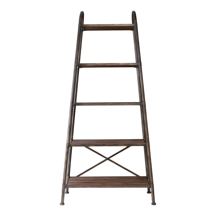 Zosar - Urban Industrial Etagere - Dark Brown