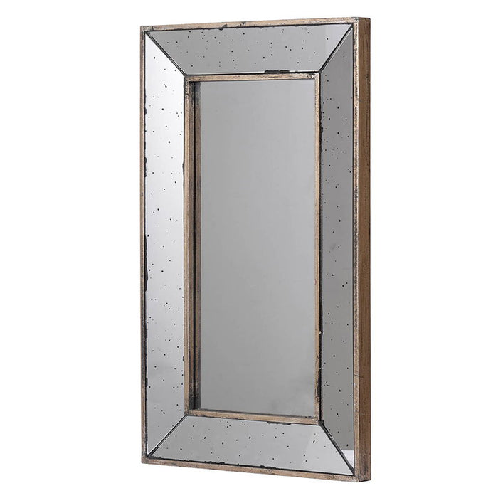 Traditional Rectangle Wall Mirror Or Decorative Tray - Silver