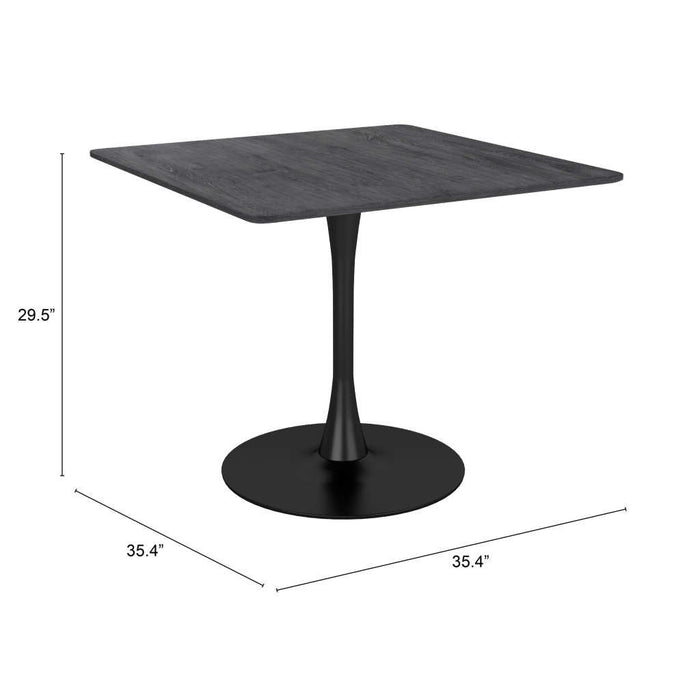 Steel Dining Table - Black