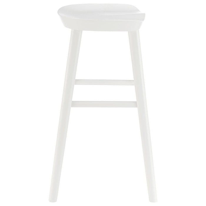 Solid Wood Counter Stool 26" - White