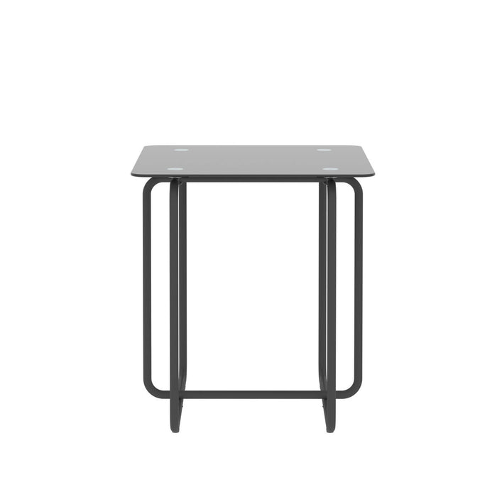 Modern Tempered Glass Coffee Table End Table Side Table For Living Room, Bedroom