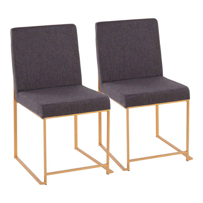 Fuji - Contemporary Stylish Frame, High Back Dining Chair (Set of 2)