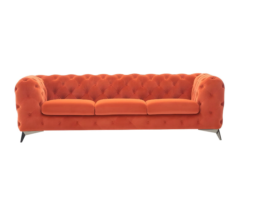 Chesterfield Sofa - Orange Silver