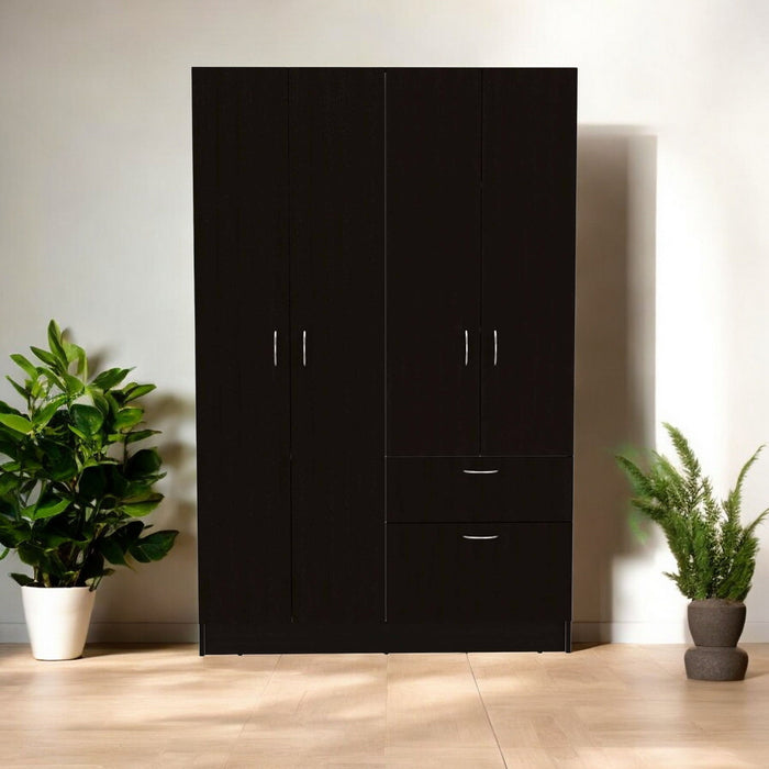 Armoire Combo Dresser - Black / White