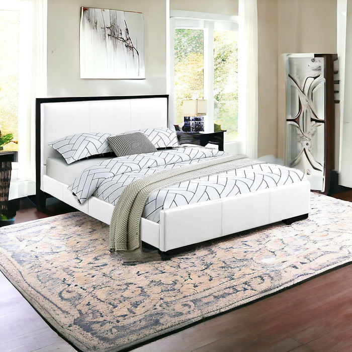 Platform Queen Bed - White