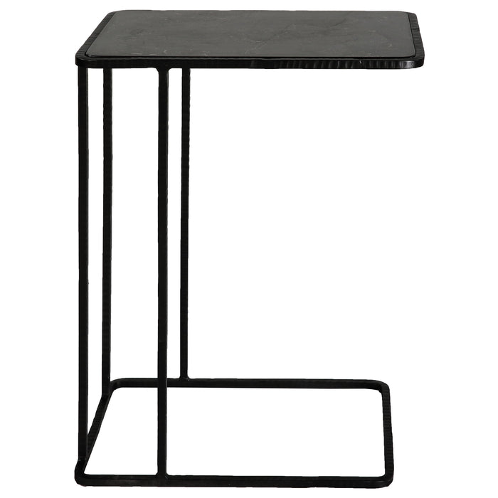 Cavern - Stone & Iron Accent Table