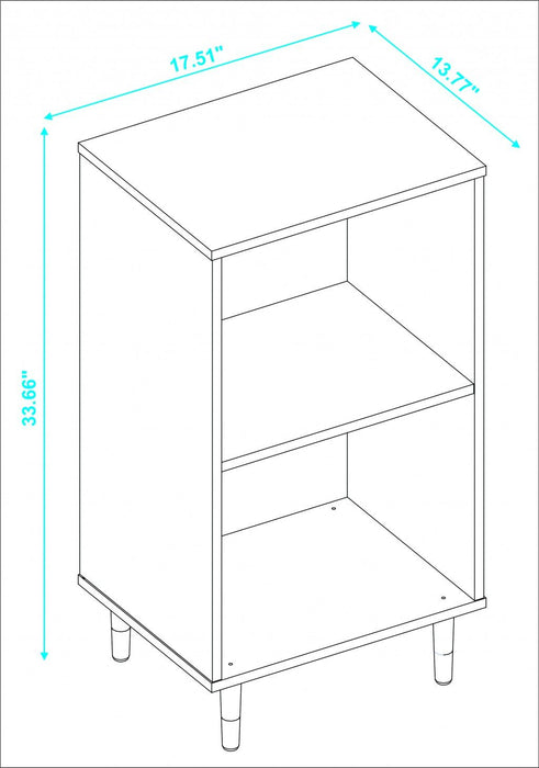 Iko Two Cubbie Open Shelving Unit - White